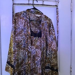 cheetah print night gown